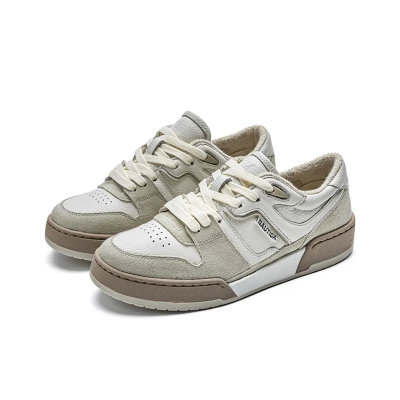 NAUTICA Slip Resistant, Abrasion Resistant, Breathable Low Top Casual Shoes Women's Beige-2
