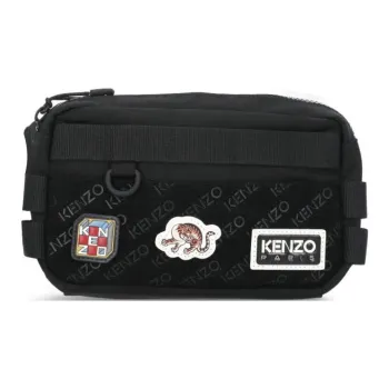 KENZO Polyester Fanny Pack Men's Black