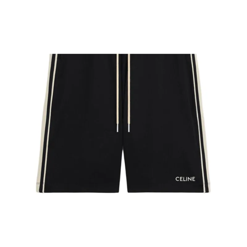 CELINE Double Face Jersey Tracksuit Shorts-3