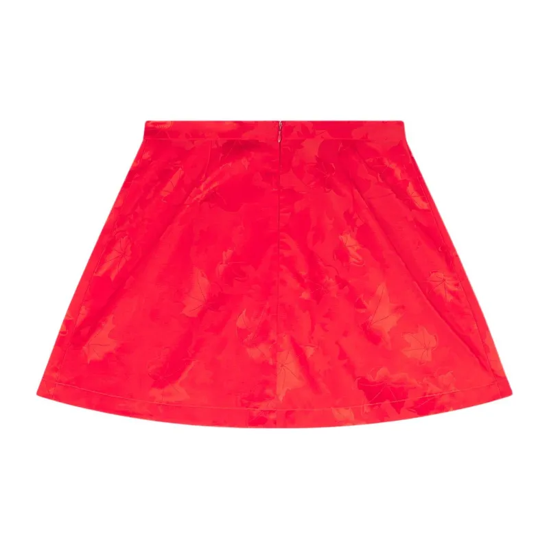 Maison Kitsune FW24 Casual Short Skirts Women's Wild Strawberry-1