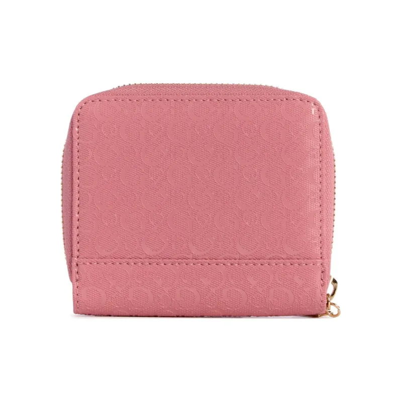 GUESS Artificial Leather Wallet Small Size Women's Pink-1