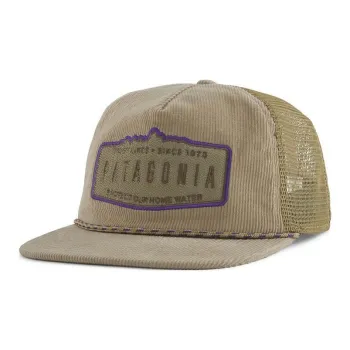 Patagonia Organic Cotton, Corduroy, Recycled Polyester Mesh, Recycled Fishnet Baseball Caps Unisex Brown