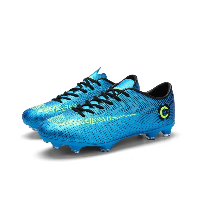 Prince McQueen FG Rubber Long Studs Artificial Ground Anti-Slip And Wear-Resistant Coverage Soccer Shoes Unisex Black-16