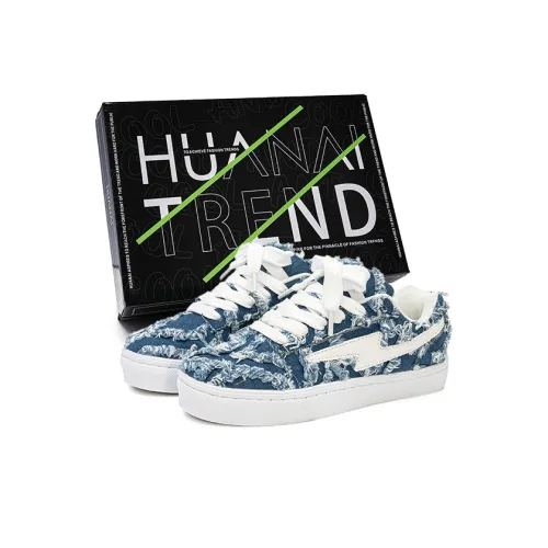 HUANAI Skateboard Shoes Unisex Low-Top Dark Blue