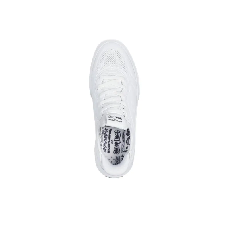 Snoop Dogg x Skechers Snoop One Anti-Slip Wear-Resistant Low-Top Casual Shoes Men's White-3