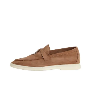 Loro Piana Summer Charms Walk Loafers Women's Light Brown
