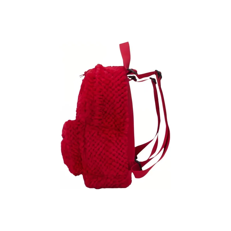 Converse Faux Fur Backpack Regular Unisex Red-1
