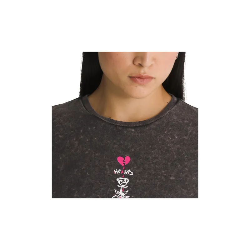 Vans Heartbreaker Crew Crop T-Shirt Women's Black-1