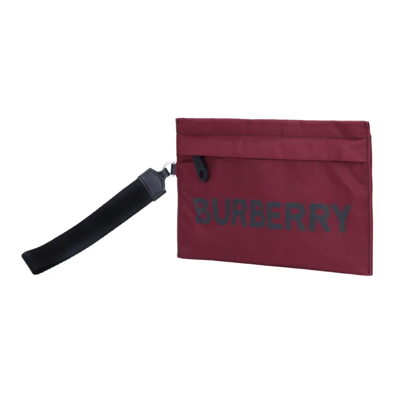 Burberry Nylon Clutch Women's Burgundy-2