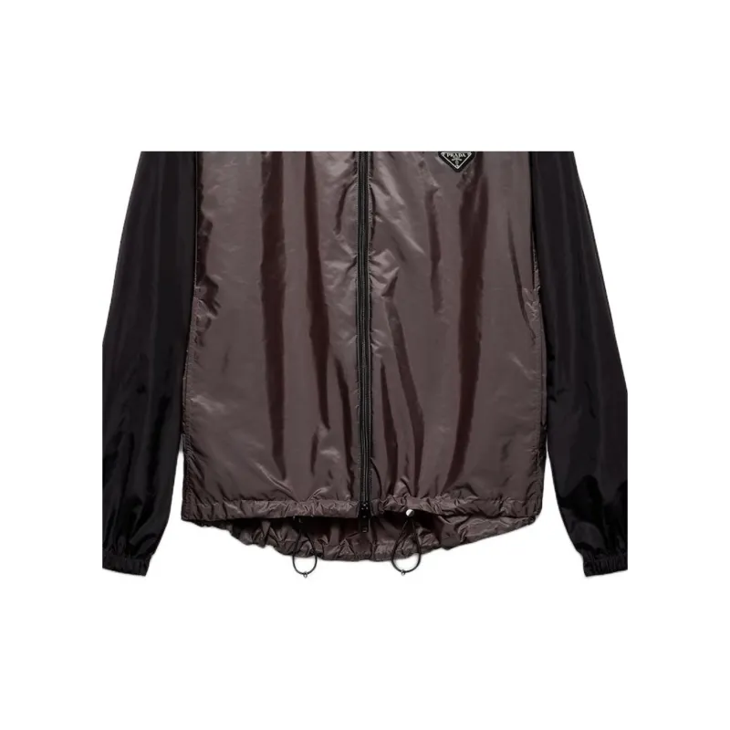PRADA Triangle Logo Zipped Jacket-5