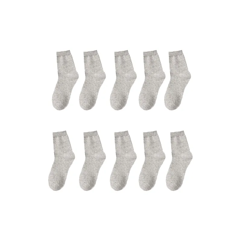 NOME Mid Calf Socks Men Multicolor Basic Mixed Color-22