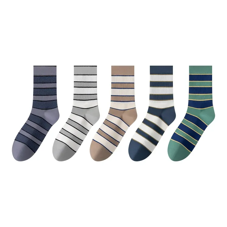 MIIOW Mid Calf Socks Men's 5 Pack-6