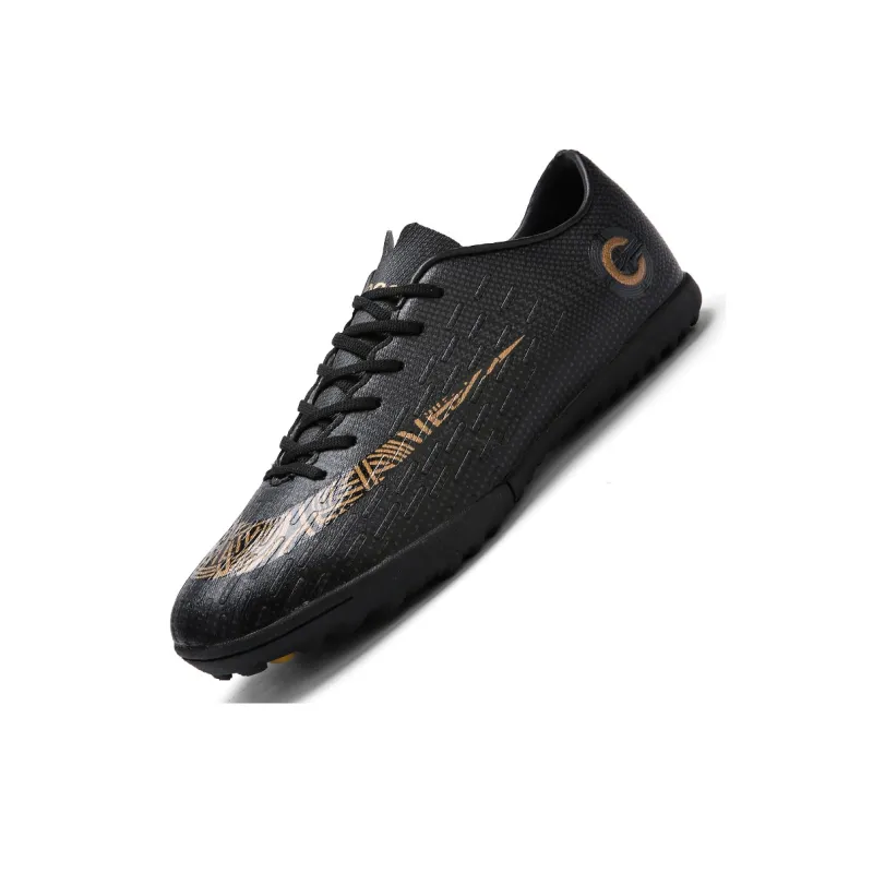 Prince McQueen FG Rubber Long Studs Artificial Ground Anti-Slip And Wear-Resistant Coverage Soccer Shoes Unisex Black-22