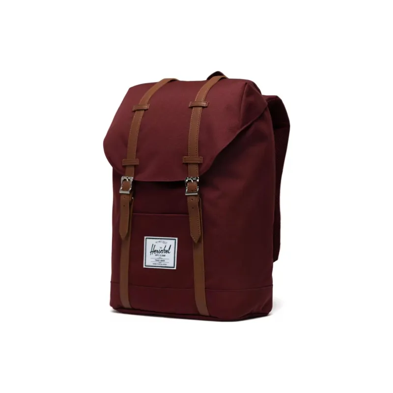 Herschel Water Repellent Fabric Travel Bag Backpack Tubas Unisex Retreat Dark Red-1