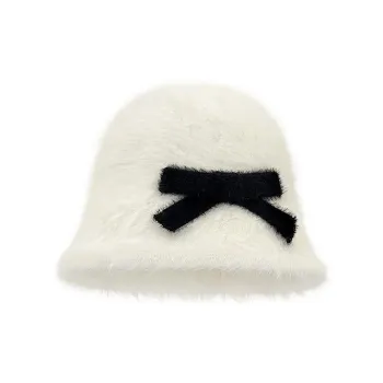 ALIEN BANG Rabbit Fur Bucket Hats Unisex