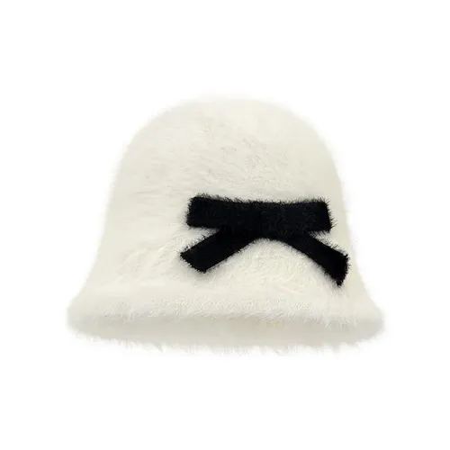 ALIEN BANG Rabbit Fur Bucket Hats Unisex