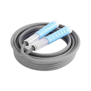 YUEDONG Casual Entertainment Mechanical Counting Jump Ropes Teenagers Woven Rope, Silicone Controller Gray