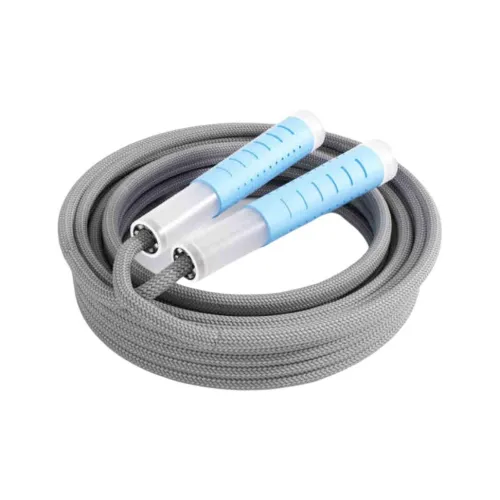 YUEDONG Casual Entertainment Mechanical Counting Jump Ropes Teenagers Woven Rope, Silicone Controller Gray