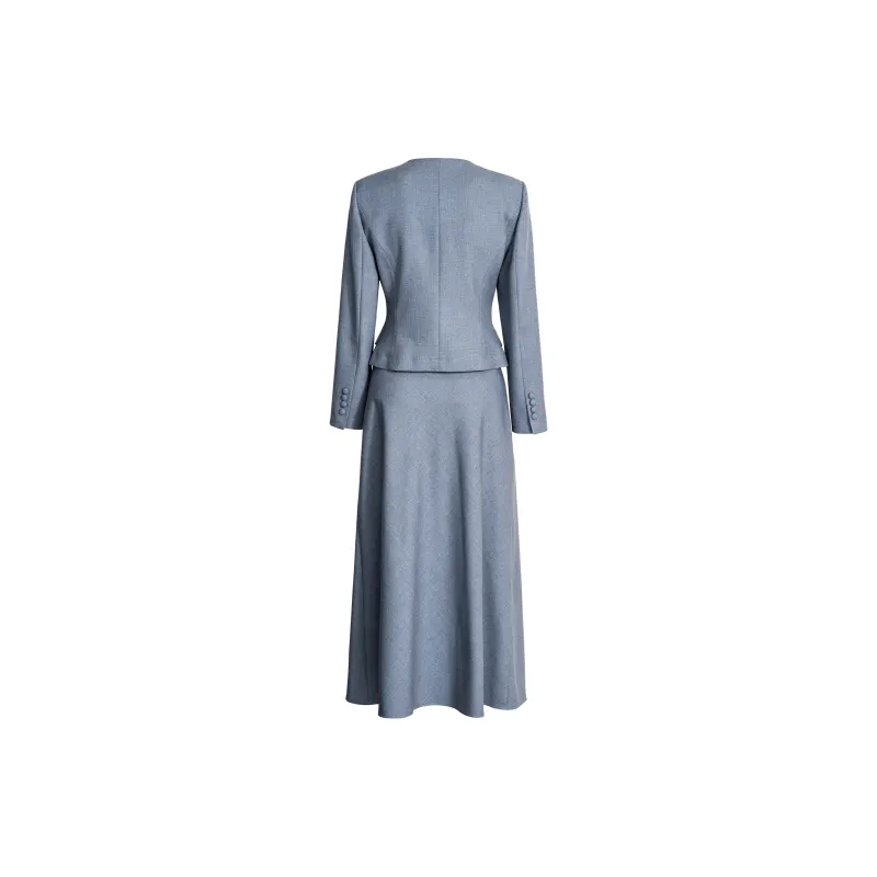 ROEYSHOUSE Business Suits Women's Light Blue-2
