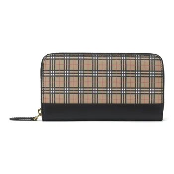 Burberry PVC Wallet Women's Classical Style Yellow