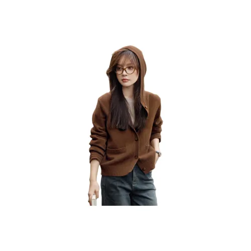 Mo Han Yi Mei Knitwear Women's Coffee