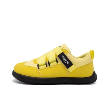 HUANQIU Balanced And Non slip Low Top Skateboard Shoes Women's Yellow
