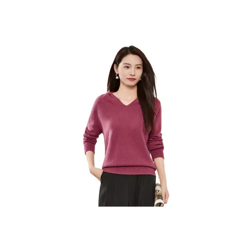 CARBAMMI Sweaters Women's Rose Red