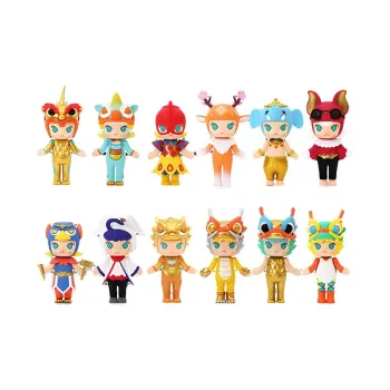 POP MART Molly Imperial Auspicious Beast Collection Blind Box Products Single Mystery Box/Full Box 12 Pcs