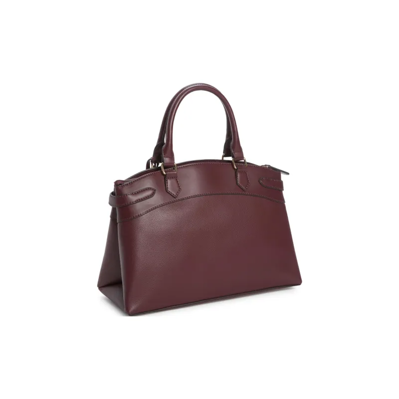 GUESS Artificial Leather Shoulder Bag, Crossbody Bag, Handbag Women's Burgundy-1