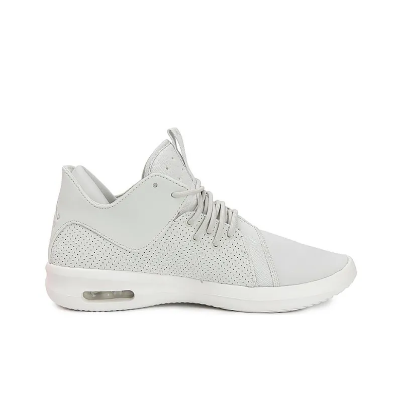 Jordan First Class Anti-Slip Wear-Resistant Mid-Top Basketball Shoes Men's Gray-1
