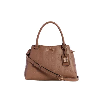 GUESS Artificial Leather Shoulder Bag Crossbody Bag Handbag Women's Chocolate