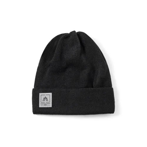 CLARKIA FLOWER Acrylic Polyamide Beanies Unisex Black