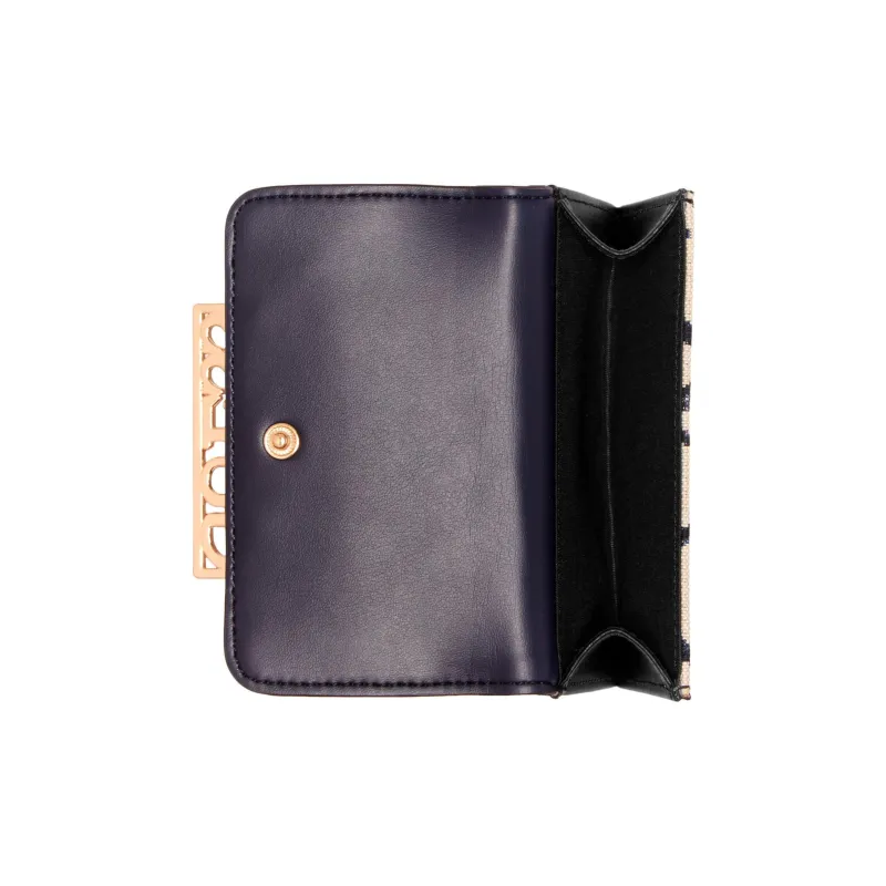 GUESS Canvas Wallet Women's White & Blue-2