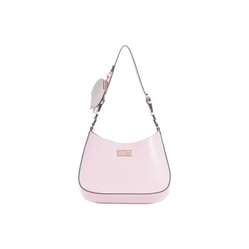 GUESS Artificial Leather Handbag Shoulder Bag Women's Pink