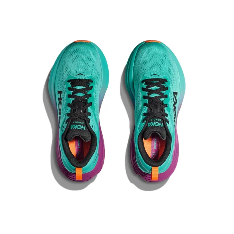 HOKA ONE ONE Bondi 8 Electric Aqua Black Women's-2