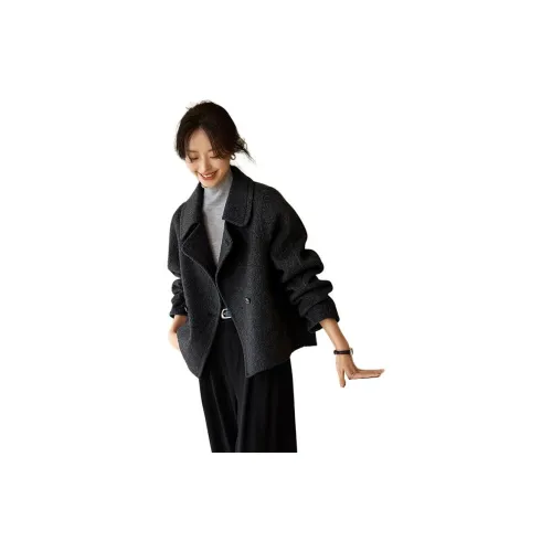 Mo Han Yi Mei Coats Women's Carbon Gray