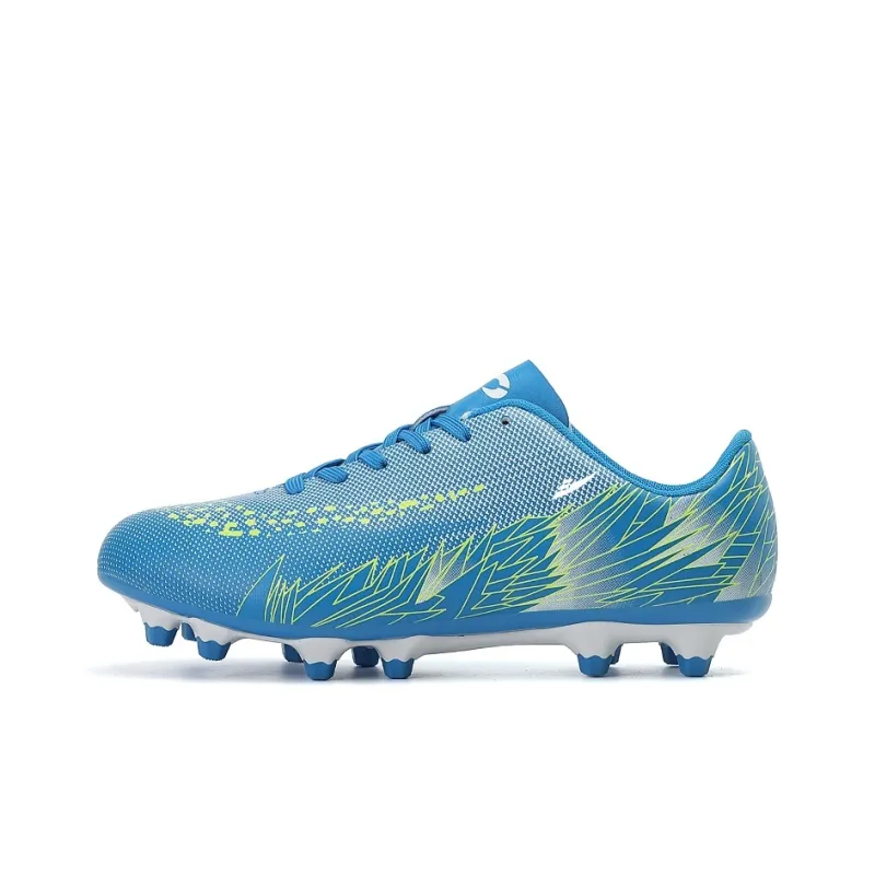 Kuding Soccer Shoes Unisex Low Top White-8