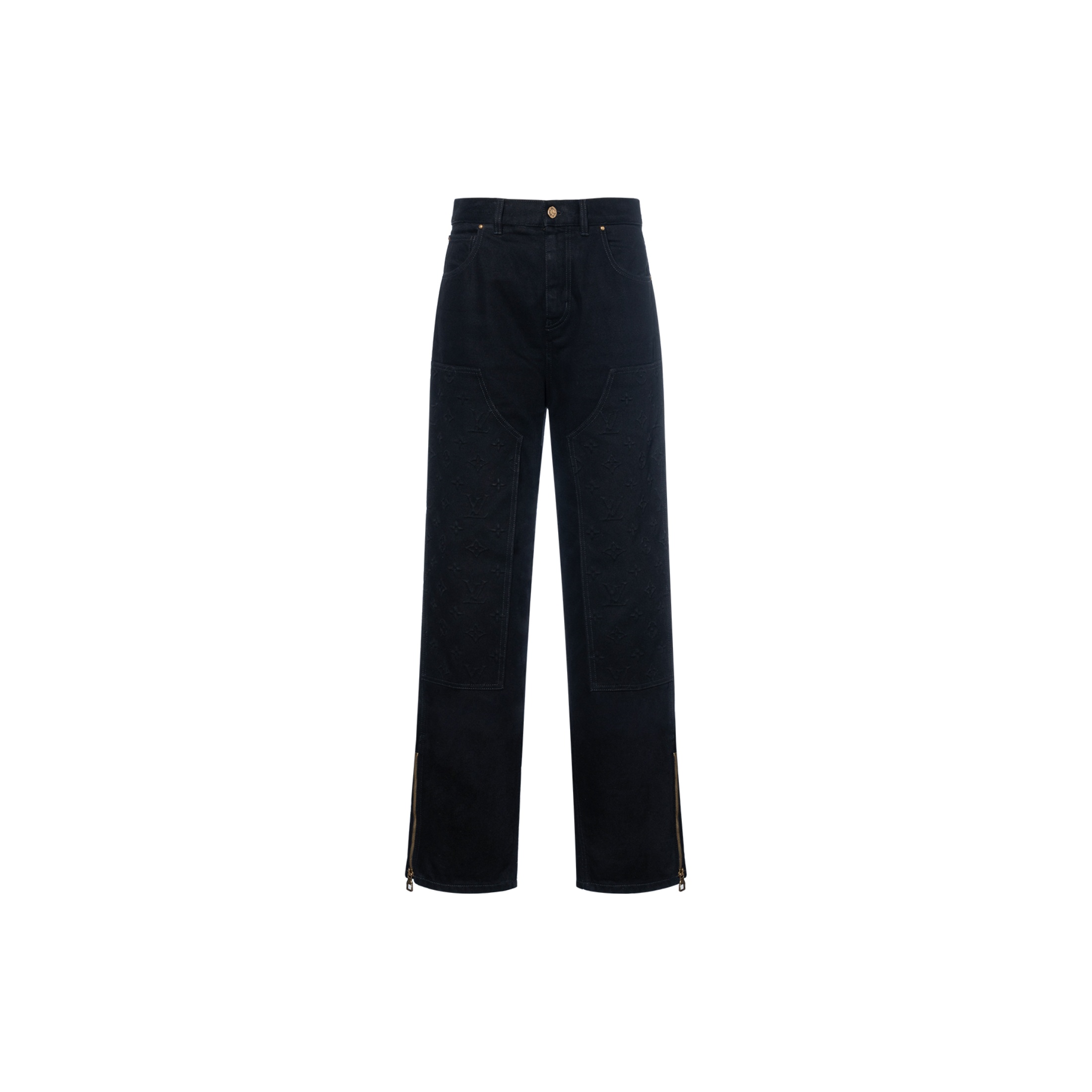 LOUIS VUITTON Monogram Detail Carpenter Denim Pants - Cheap LOUIS VUITTON Monogram Detail Carpenter Denim Pants - Cheap