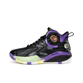 ANDEZHANMUSI Basketball Shoes Unisex High Top Black Purple/White Black Green/White Black Orange