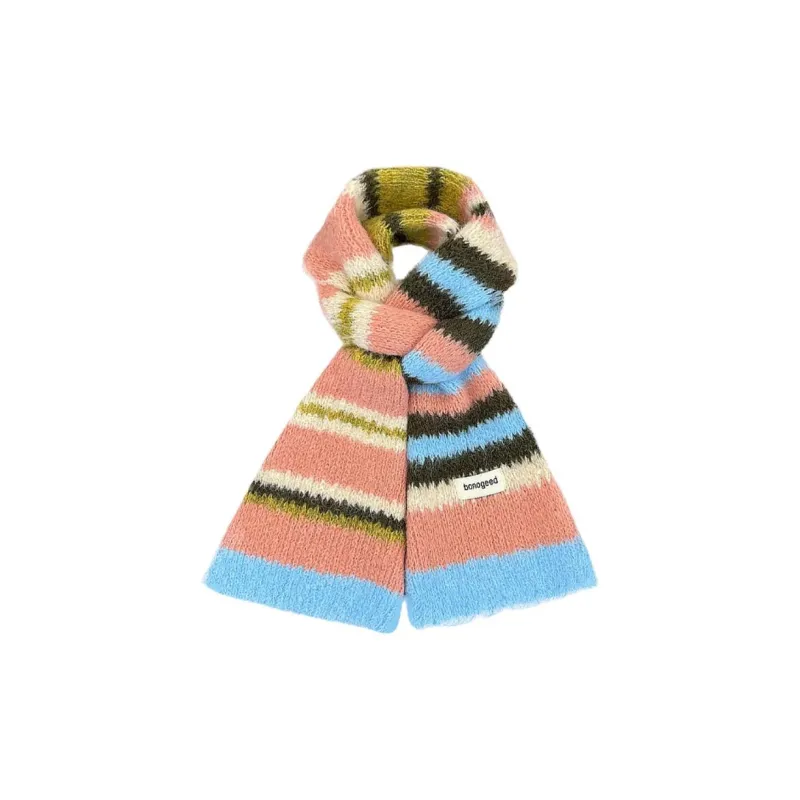 JEANSWEST Wool Blend Knit Scarves Unisex-6