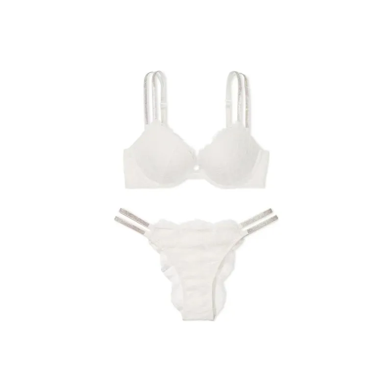 Victoria's Secret Underwear Set Women's White-0