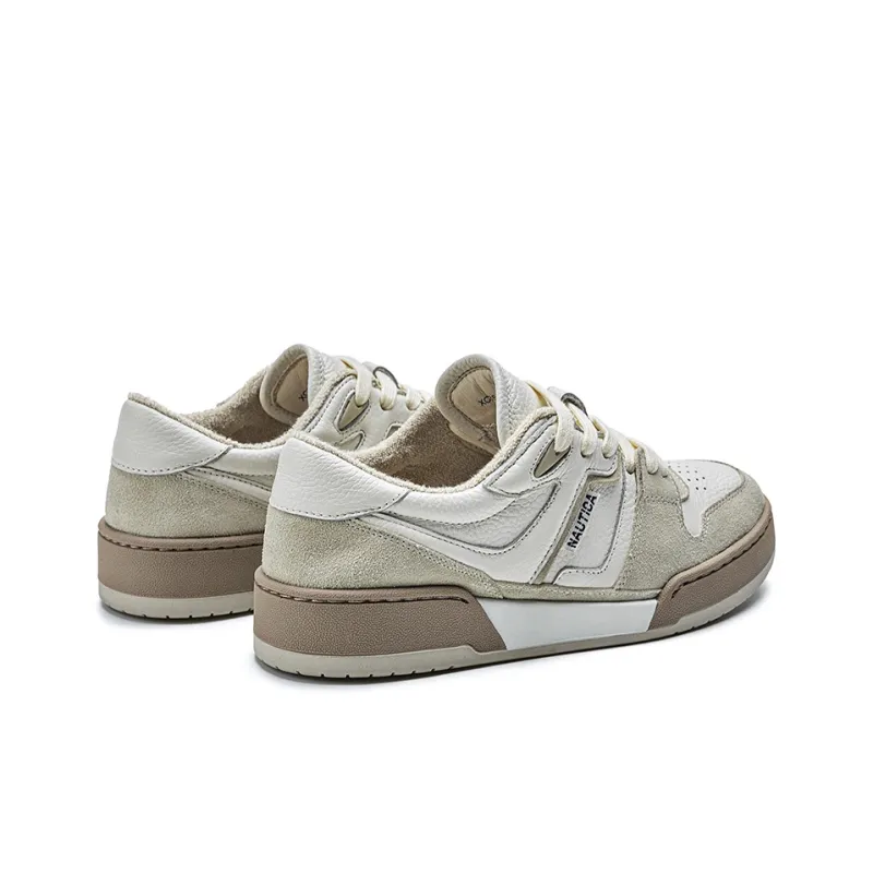 NAUTICA Slip Resistant, Abrasion Resistant, Breathable Low Top Casual Shoes Women's Beige-3