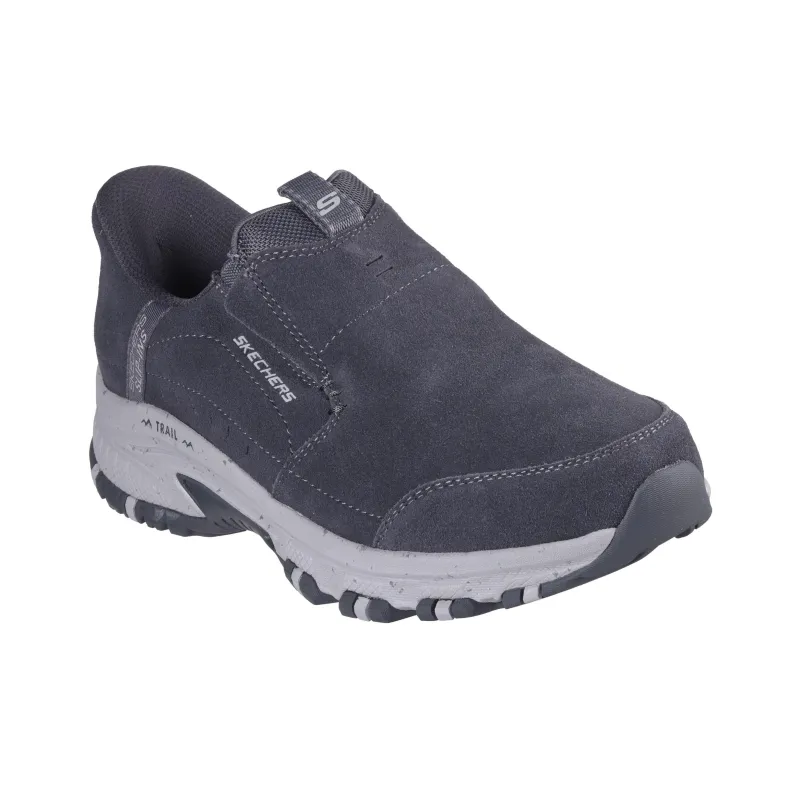 Skechers Slip Ins Anti Slip Wear Resistant Low Top Hiking Shoes Men's Gray-1