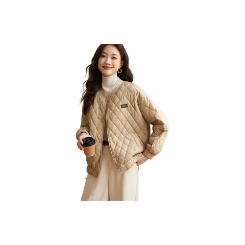 Mo Han Yi Mei Puffer Jackets Women's Khaki