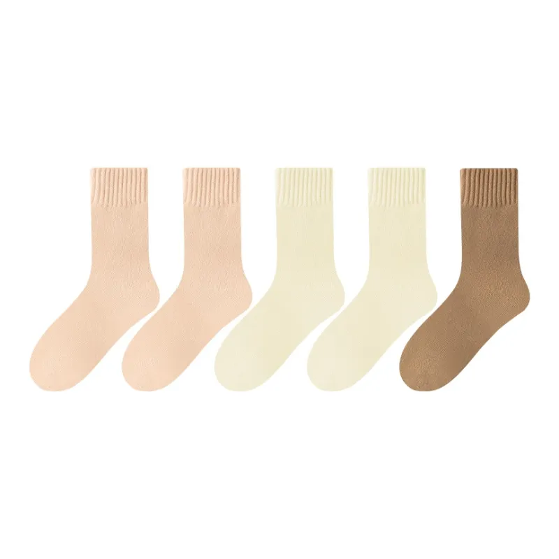 MADALLO Mid Calf Socks Women's 5 Pack-14