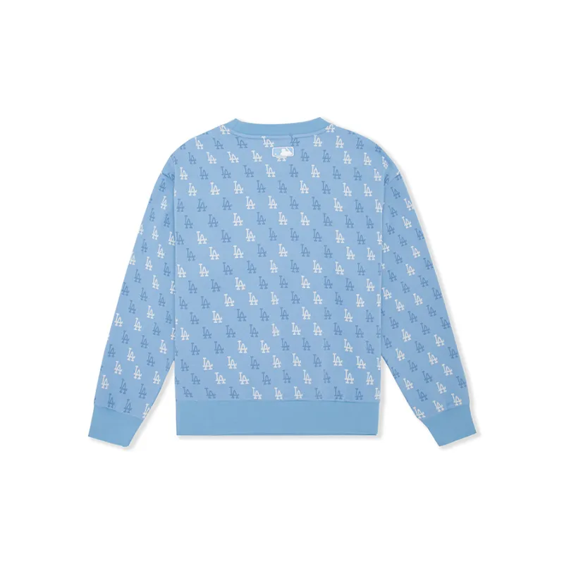MLB Los Angeles Dodgers Sweatshirt Unisex Sky Blue-1