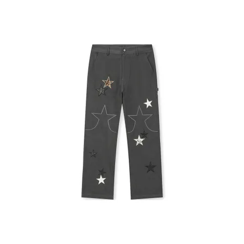 BONELESS Casual Pants Unisex Washable Ink Black