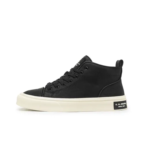 G.N.SHIJIA Skateboard Shoes Men Mid-Top