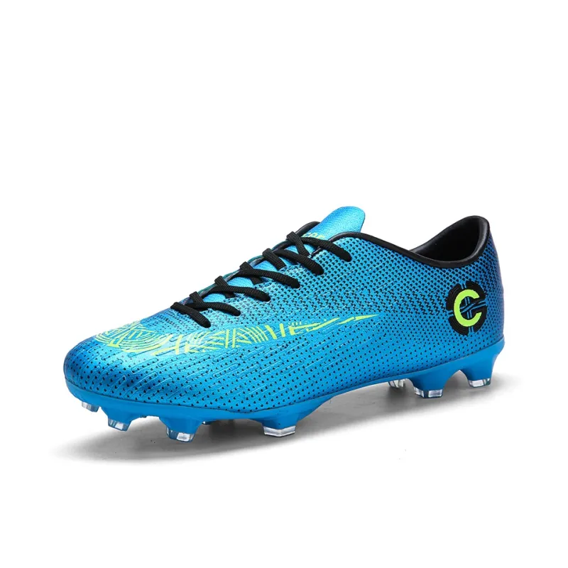 Prince McQueen FG Rubber Long Studs Artificial Ground Anti-Slip And Wear-Resistant Coverage Soccer Shoes Unisex Black-19