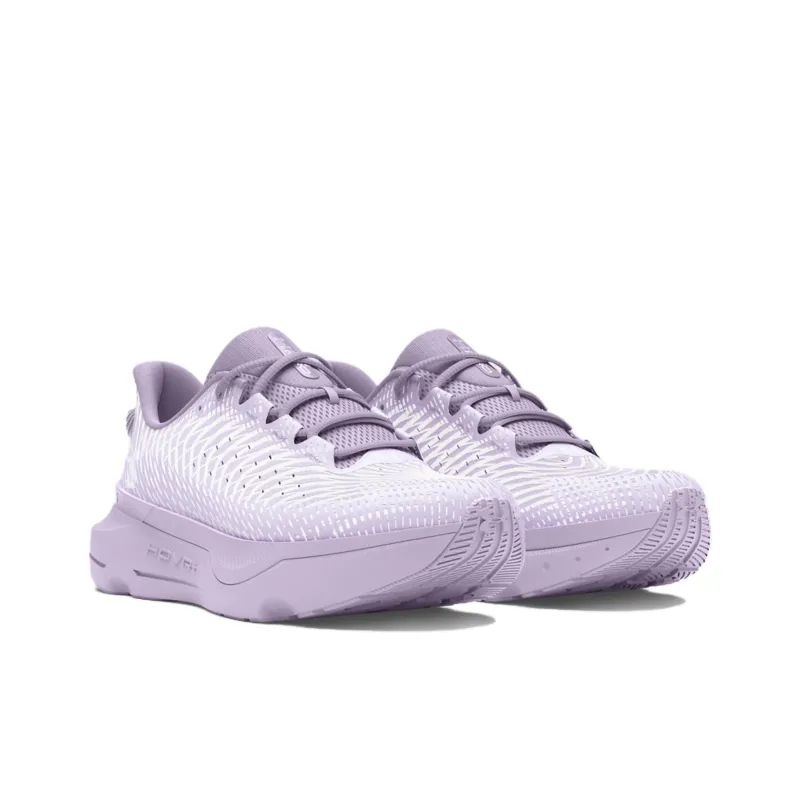 Under Armour Infinite Pro Anti Slip Wear Resistant Low Top Running Shoes Women's Purple White-3